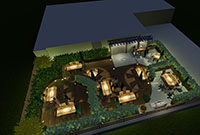 屋頂花園設(shè)計:鄭州200平米屋頂花園設(shè)計案例