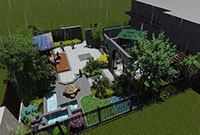 景觀設(shè)計:鄭州180平米庭院景觀設(shè)計案例